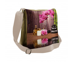 Spa Relax Candle Blossom Messenger Bag