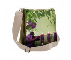 Spa Candles Orchids Bloom Messenger Bag