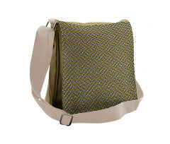 Bicolour Abstract Geometric Messenger Bag