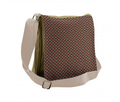 Retro Look Geometric Shapes Messenger Bag