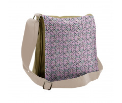 Pastel Abstract Waves Messenger Bag