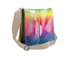 Mosaic Rainbow Geometric Art Messenger Bag