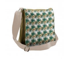 Long Leafy Plants Messenger Bag