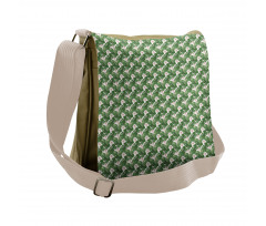 Leafy Exotic Garden Messenger Bag