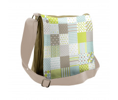 Abstract Squares Messenger Bag