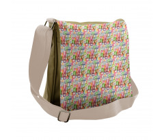 Energetic ABC Silhouettes Messenger Bag