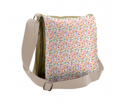 Whimsical Lettering Layout Messenger Bag