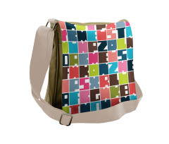 Square Shapes Messenger Bag