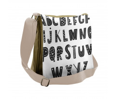 Abstract Modern Letters Messenger Bag