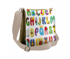 Happy Educational Letters Messenger Bag