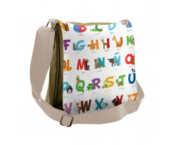 ABC Letters for Animals Messenger Bag