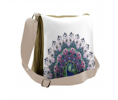 Exotic Wild Peacock Messenger Bag