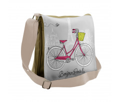 Bonjour Paris Bicycle Messenger Bag