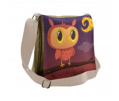 Sky Moon and Stars Messenger Bag