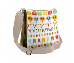 Mexico Folk Concept Messenger Bag