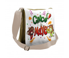 Mexican Cartoon Messenger Bag