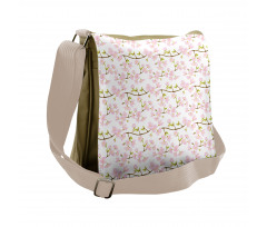 Japanese Blossoms Messenger Bag