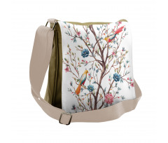 Tree with Birds Messenger Bag