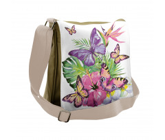 Tropic Butterflies Messenger Bag