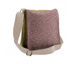 Stacked Stonework Pattern Messenger Bag