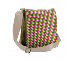 Repeating Hexagons Pattern Messenger Bag