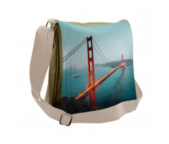 Panoramic Famous Bridge Messenger Bag