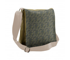 Circular Organic Branches Messenger Bag