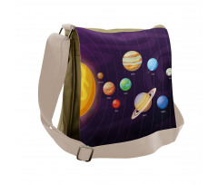 Planets Planetary Orbits Messenger Bag