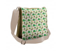 Cartoon Exotic Bird Breeds Messenger Bag