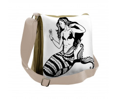 Fish Tailed Young Girl Messenger Bag