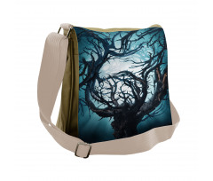 Night Big Mystic Tree Messenger Bag
