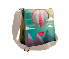 Polygonal Lines Messenger Bag