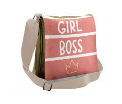 Texting Crown Artwork Messenger Bag