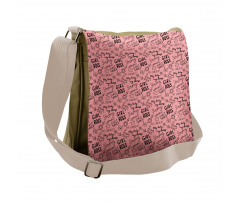 Feminism Themed Wording Messenger Bag