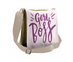 Motivational Feminine Art Messenger Bag