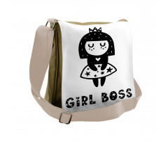 Princess Doodle Messenger Bag