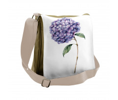 Fine Art Paint of Flower Messenger Bag