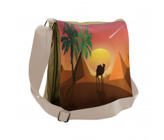 Camels Pyramids and Palms Messenger Bag