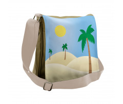 Palm Trees and a Sunny Sky Messenger Bag