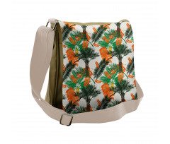 Date Palm Tree with Leaves Messenger Bag