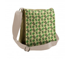 Exotic Leaves Scenery Messenger Bag