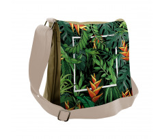 Modern Jungle Square Messenger Bag