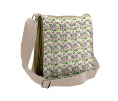 Spotted Orchid Flower Messenger Bag