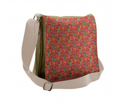 Autumnal Botanical Messenger Bag