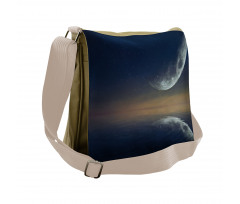 Moon Reflection on Water Messenger Bag