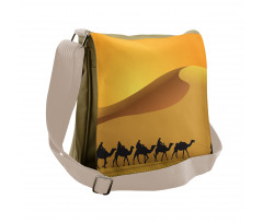 Camel Caravan Sahara Desert Messenger Bag