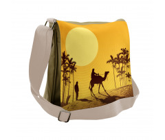 Camel Men and Palms Messenger Bag