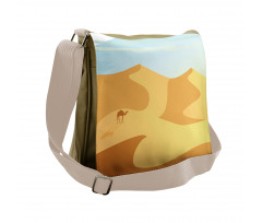 Little Camel on Desert Hills Messenger Bag