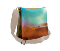 Fine Art Desert and Sky Scene Messenger Bag