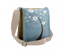 Snowflakes Formation Messenger Bag